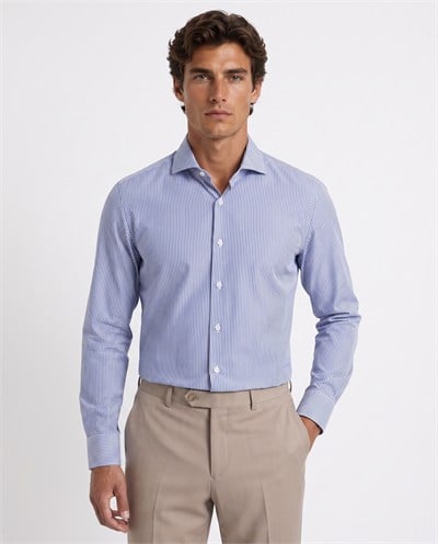 Giorgio Italian-Collar Shirt Navy
