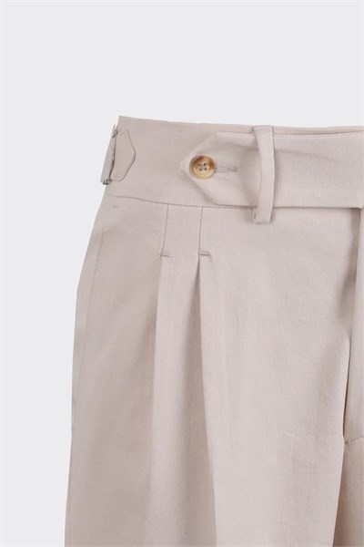 Giverny Double-Pleated Pants Bej