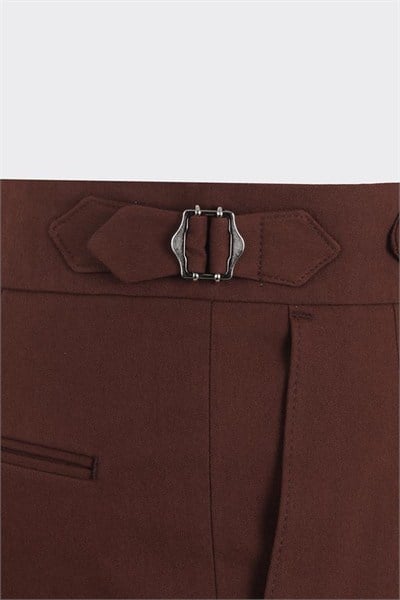 Giverny Double-Pleated Pants Brown
