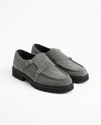 Loafer Ayakkabı Gri Süet