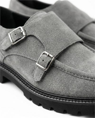 Loafer Ayakkabı Gri Süet
