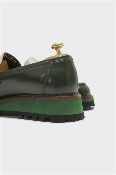 Loafer Ayakkabı Haki-Bej Açma