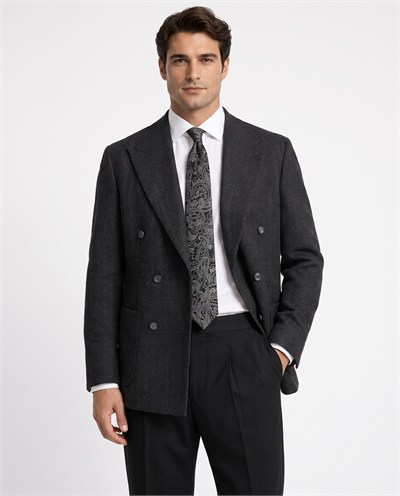 Chester Cross-Front Jacket Black
