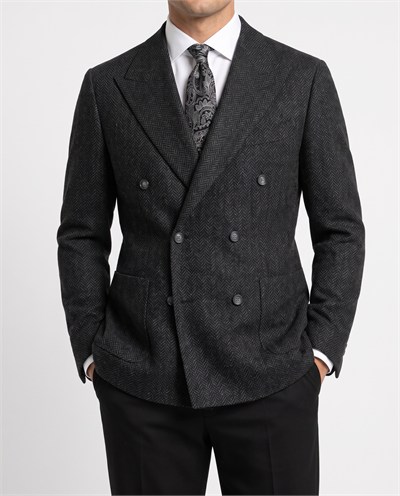 Chester Cross-Front Jacket Black