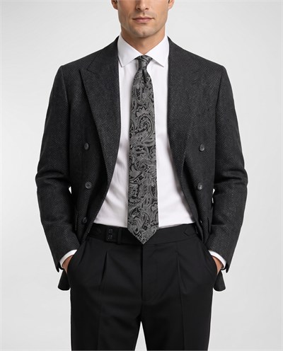 Chester Cross-Front Jacket Black