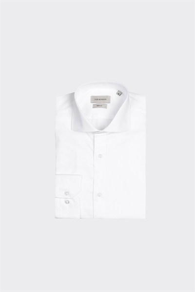 Italian-Collar Shirt White