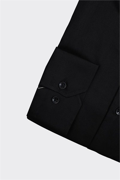 Italian-Collar Shirt Black