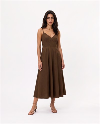 Judy Dress Brown