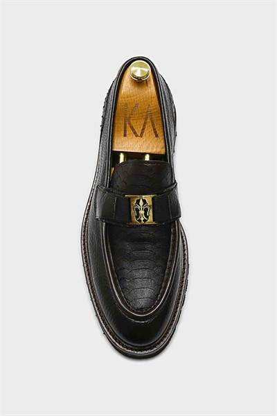 Loafer Ayakkabı Kahve Floter Anaconda