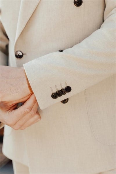 Soho Double-Breasted Jacket Bej