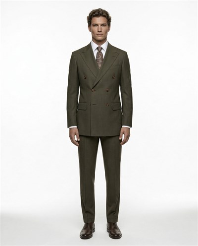 Cursive Kruvaze Suit Khaki