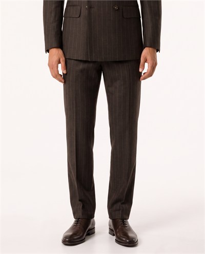Paganini Double-Breasted Suit Brown