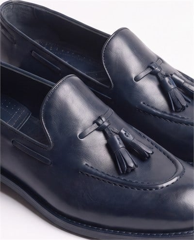 Loafers Shoes Navy Santo
