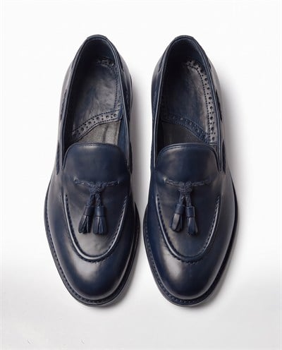 Loafers Shoes Navy Santo