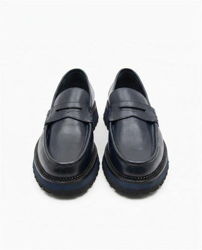 Loafer Ayakkabı Lacivert Santo