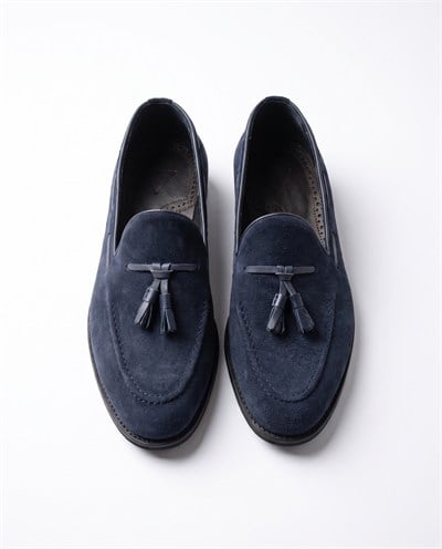 Loafers Navy Suede