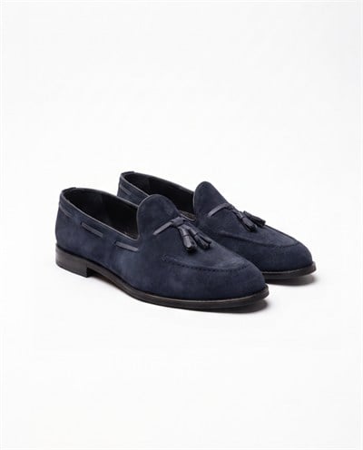 Loafers Navy Suede