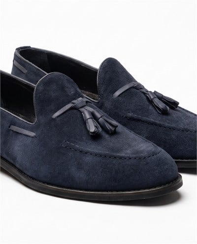 Loafers Navy Suede