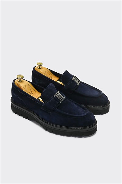 Loafer Ayakkabı Lacivert Süet