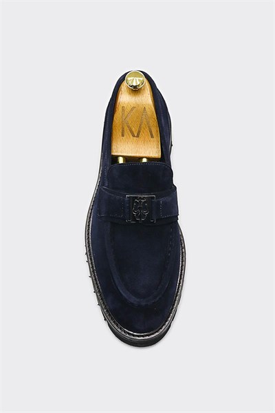 Loafers Navy Suede