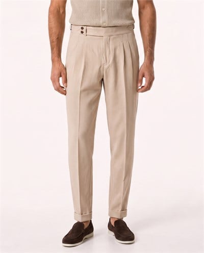 Lussor Double-Pile Pants Bej