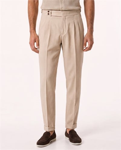 Lussor Double-Pile Pants Bej