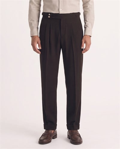 Lussor Double-Pile Pants Brown