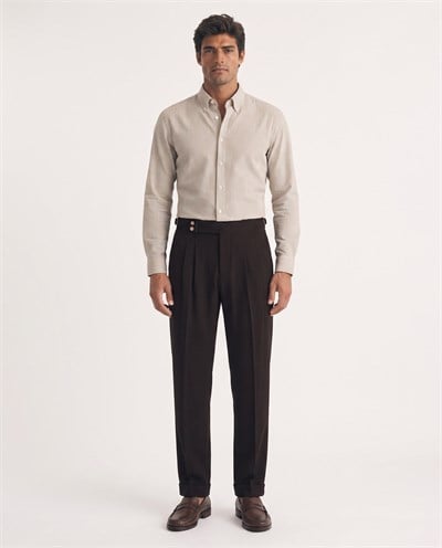 Lussor Double-Pile Pants Brown
