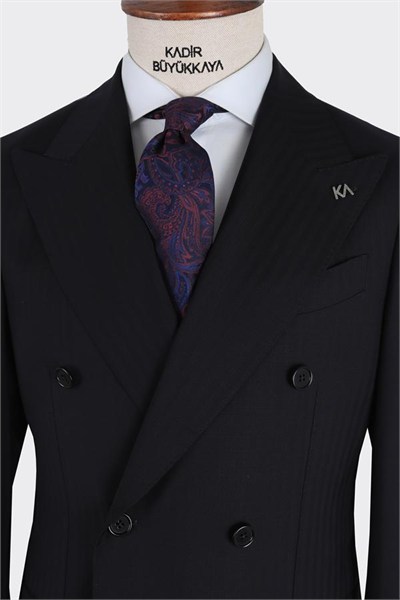 Magnato Cross-Front Suit Navy