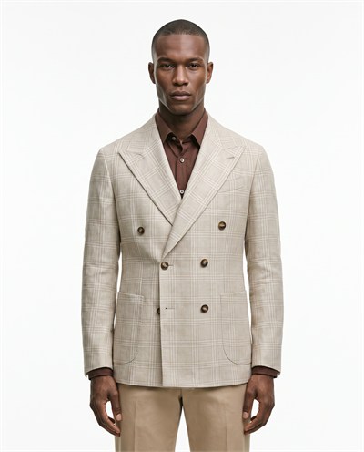 Mavro Double-Breasted Jacket Bej
