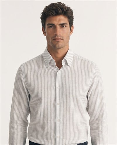 Milo Button-Down Shirt Grey
