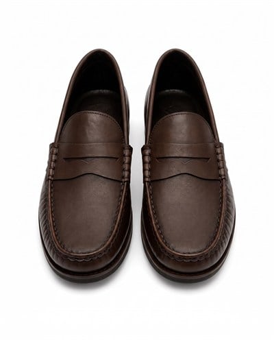 Monroe Penny Shoes Bitter Coffee Santo