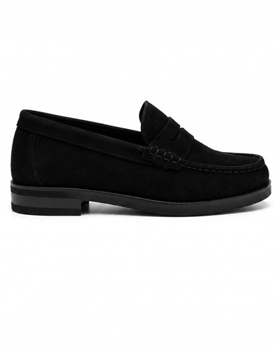 Monroe Penny Shoes Black  Süet