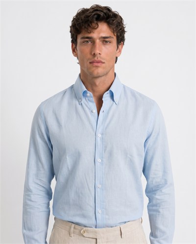 Nicol Button-Down Shirt Blue