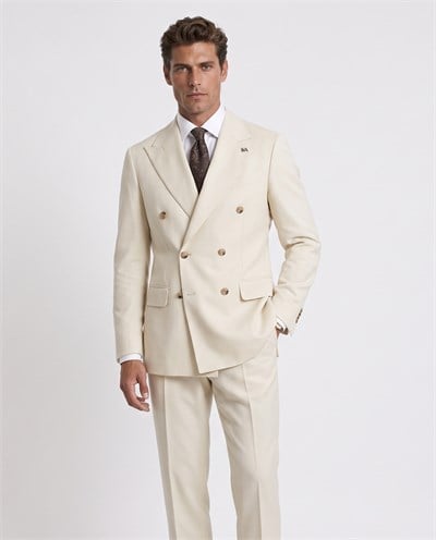 Orleans Double-Breasted Suit Bej