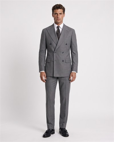 Orleans Double-Breasted Suit Grey