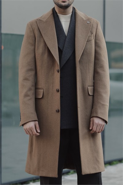 Double Breasted Coat Camel