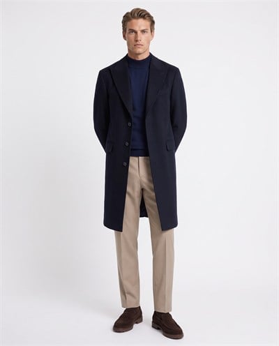 Double Breasted Coat Navy
