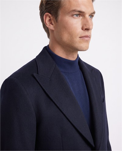 Double Breasted Coat Navy