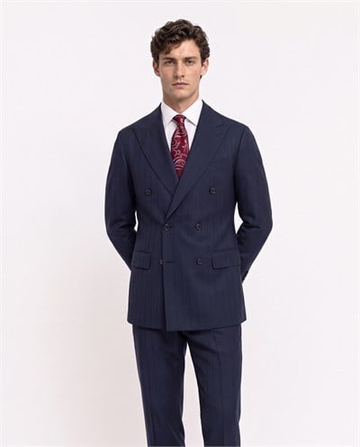 Rada Double-Breasted Suit Navy
