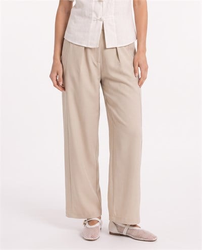 Riley Filet Pants Bej
