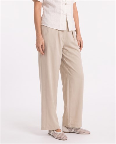 Riley Fileto Pantalon Bej