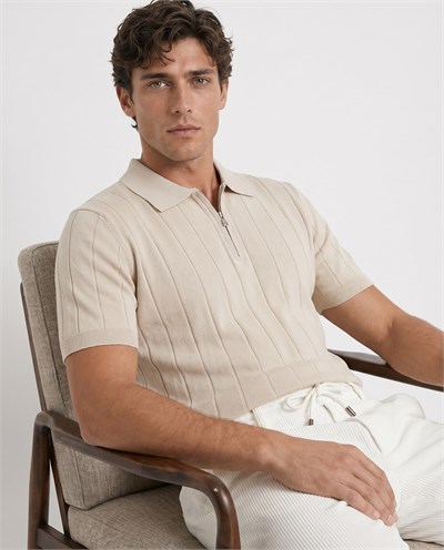 Riva Polo Triko T-Shirt Bej