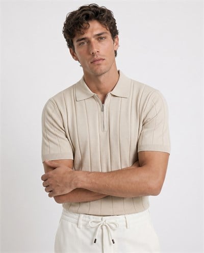 Riva Polo Triko T-Shirt Bej