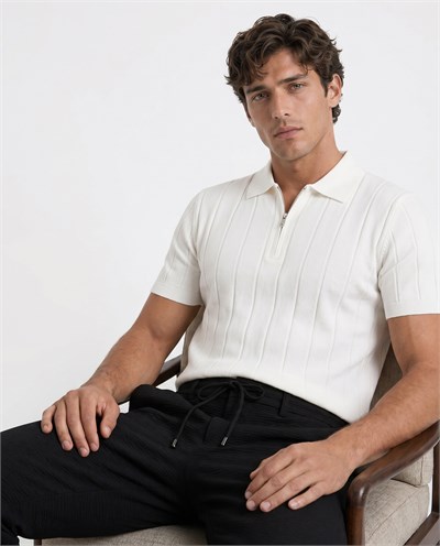 Riva Polo Triko T-Shirt Beyaz