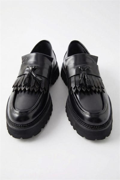 Loafer Ayakkabı Siyah Açma