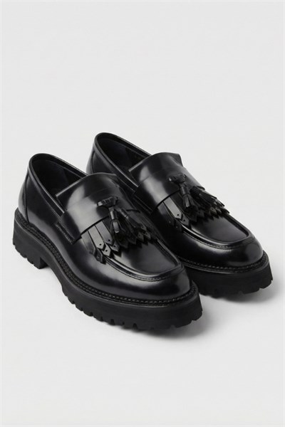 Loafer Ayakkabı Siyah Açma