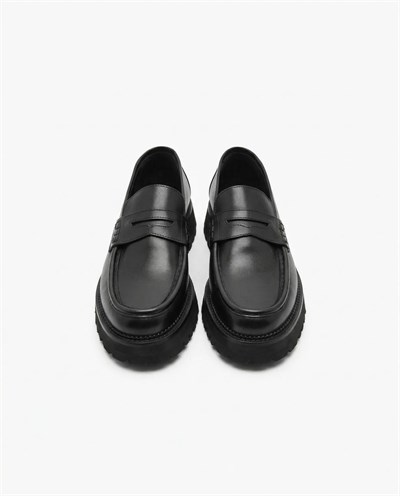 Loafer Ayakkabı Siyah Santo