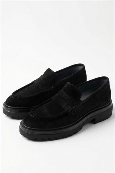 Munich Casual Shoes Black  Süet