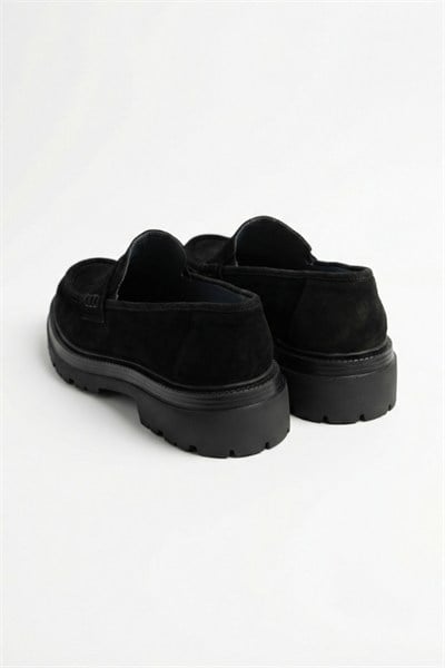 Cologne Casual Shoes Black  Süet